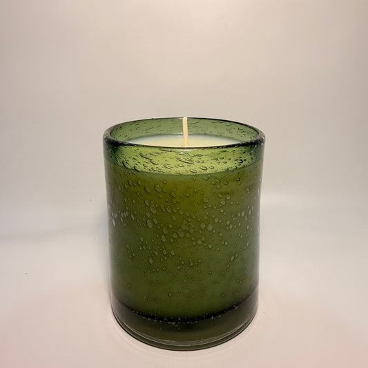 Green glass vessel